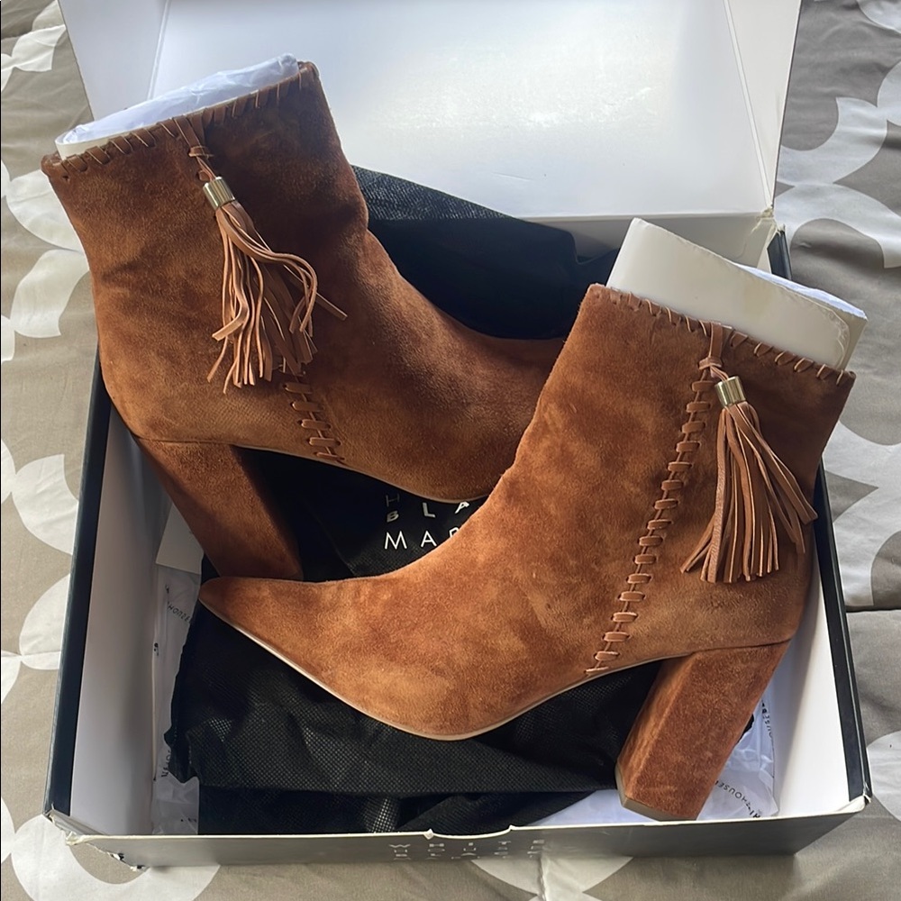 White House Black Market Kamila Whipstitch Bootie